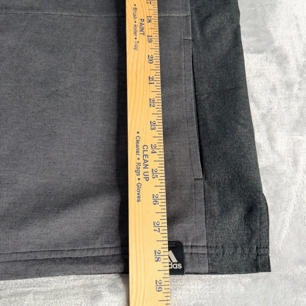 Adidas Climalite Mens Large Short Sleeve Hoodie Gray Heather Activewear